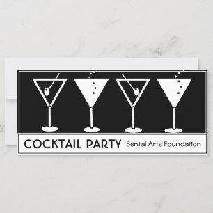 Invitation vintage Cocktail Party