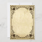 Invitation Vintage Confirmation Antique Parchemin Religieux (Dos)