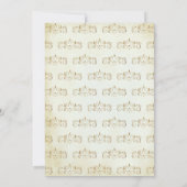 Invitation Vintage Crème Rustique Gold Musulman Musulman Mari (Dos)