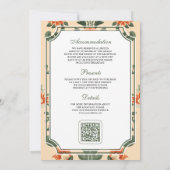 Invitation Vintage Crest Royal Camel Indian Hindu Mariage (Dos)