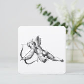 Invitation Vintage Cupid et Flèche Amour Cherub Angel (Debout devant)