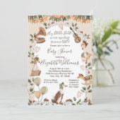 Invitation Vintage Cute Goose Nursery Rhymes Baby shower (Debout devant)