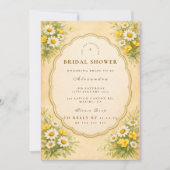 Invitation Vintage Daisy Wildflower Bridal Shower (Devant)