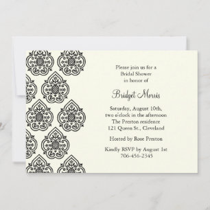 Invitation vintage Damask Bridal Shower