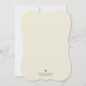 Invitation vintage de baby shower de théière (Dos)