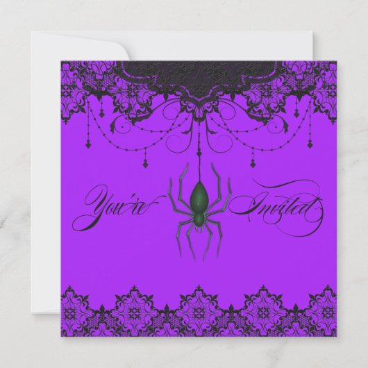 Invitation Vintage de Berry Spider (Devant)