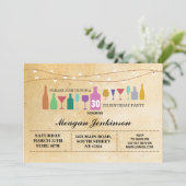 Invitation vintage de boissons de cocktails de (Debout devant)