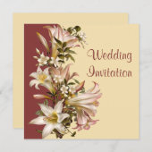 Invitation vintage de carré de renouvellement de (Devant / Derrière)