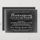 Invitation vintage de Cocktail House (Devant / Derrière)
