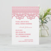 Invitation VINTAGE de DENTELLE (Debout devant)