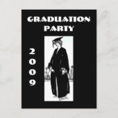 Invitation vintage de diplômés (Devant)