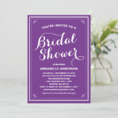 Invitation vintage de douche nuptiale (Debout devant)