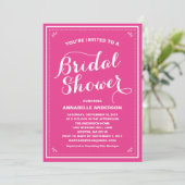 Invitation vintage de douche nuptiale (Debout devant)