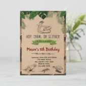 Invitation vintage de fête d'anniversaire de (Debout devant)