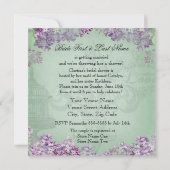 Invitation vintage de Fête de la mariée de (Dos)