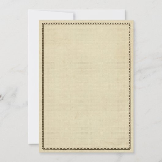 Invitation vintage de friture de poissons (Dos)