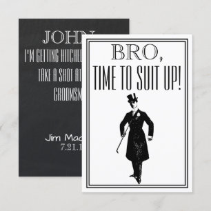 Invitation Vintage de Groomsman ou Best Man