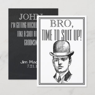 Invitation Vintage de Groomsman ou Best Man
