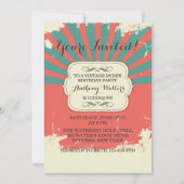 Invitation Vintage de Grunge (Devant)