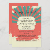 Invitation Vintage de Grunge (Devant / Derrière)