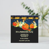 Invitation vintage de Halloween (Debout devant)