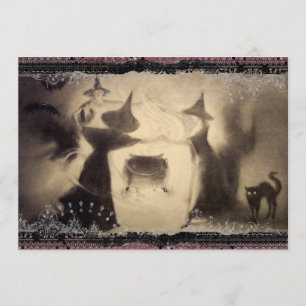 Invitation vintage de Halloween