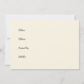 Invitation vintage de Halloween - spiritueux et (Dos)