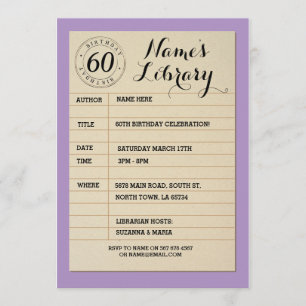 Invitation Vintage de la fête d'anniversaire de la