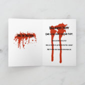 Invitation vintage De La Fête D'Halloween Avec Un (Intérieur)