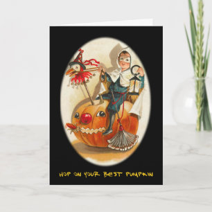 Invitation vintage De La Fête D'Halloween Avec Un