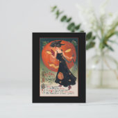 Invitation vintage De La Fête D'Halloween Avec Un (Debout devant)