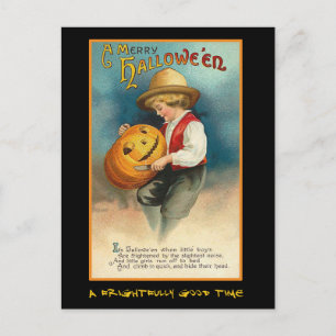 Invitation vintage De La Fête D'Halloween Avec Un