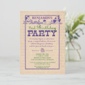 Invitation Vintage de la Fête du livre (Debout devant)