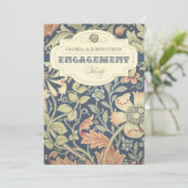 invitation vintage de la partie d'engagement (Debout devant)