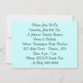 Invitation vintage de la Réunion de partie de (Dos)