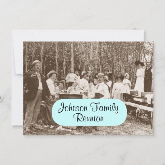 Invitation vintage de la Réunion de partie de (Devant)