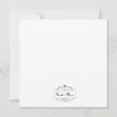 Invitation vintage de lapin de Pâques (Dos)