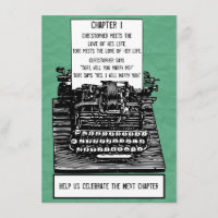 Invitation Vintage de machine à écrire