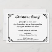 Invitation vintage de Noël victorienne (Dos)