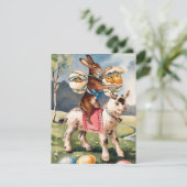 Invitation vintage de Pâques (Debout devant)