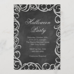 Invitation vintage de partie de costume de