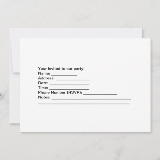 Invitation vintage de partie de Steampunk (Dos)