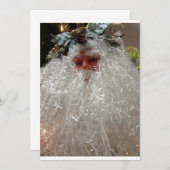 INVITATION VINTAGE DE SANTA CLAUS (Devant / Derrière)