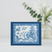Invitation vintage de saule bleu (Debout devant)