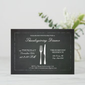 Invitation Vintage de Thanksgiving (Debout devant)