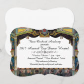 Invitation vintage de théâtre de considérant de (Devant / Derrière)