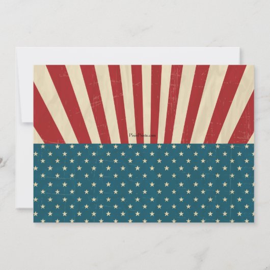 Invitation vintage d'élection (Dos)