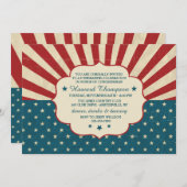 Invitation vintage d'élection (Devant / Derrière)