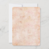 Invitation Vintage dentelle Rose vieux papier (Dos)