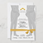 Invitation Vintage deux chambres Mariage gay (Devant)